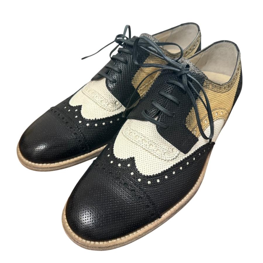 DOLCE & GABBANA/ウィングチップレザーシューズ/size7/黒 DOLCE&GABBANA（ドルチェ & ガッバーナ） 新品同様 レザー ウイング