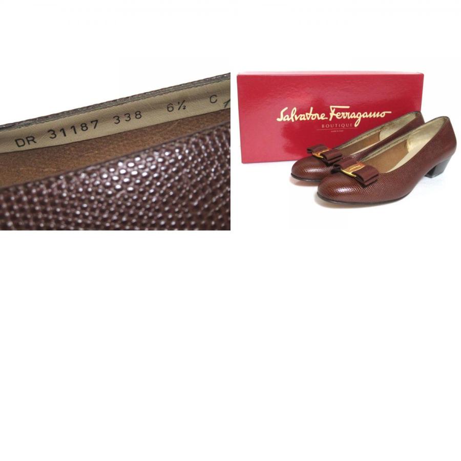 良品 Salvatore Ferragamo サルヴァトーレフェラガモ リザード型押し