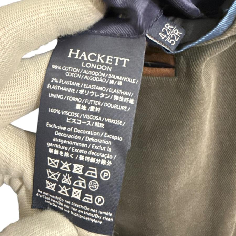 美品☆HACKETT LONDON テーラードジャケット 薄手コットン 美品 HACKETT LONDON ハケットロンドン テーラードジャケット 42R/52R