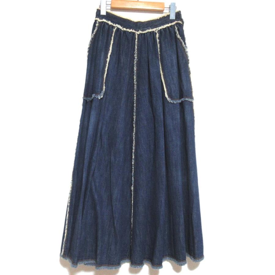 Christian Dior（クリスチャン・ディオール） 美品 マキシ丈 デニム 