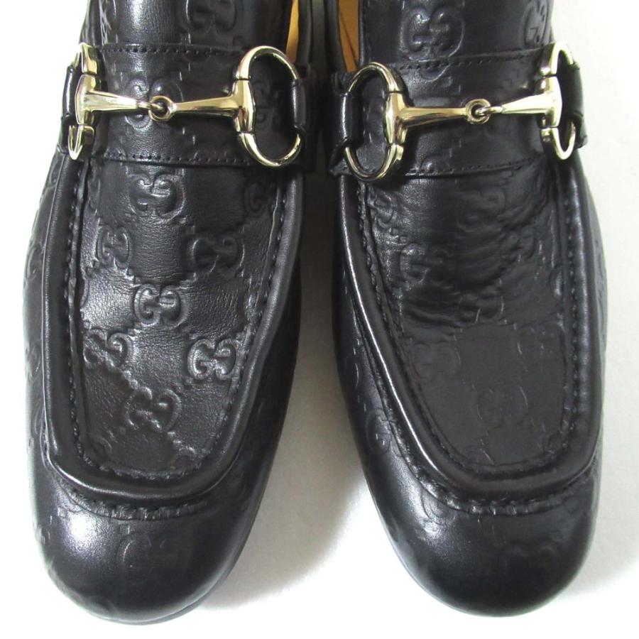 GUCCI（グッチ） 未使用 GGシマ レザー ホースビット ローファー 14722 