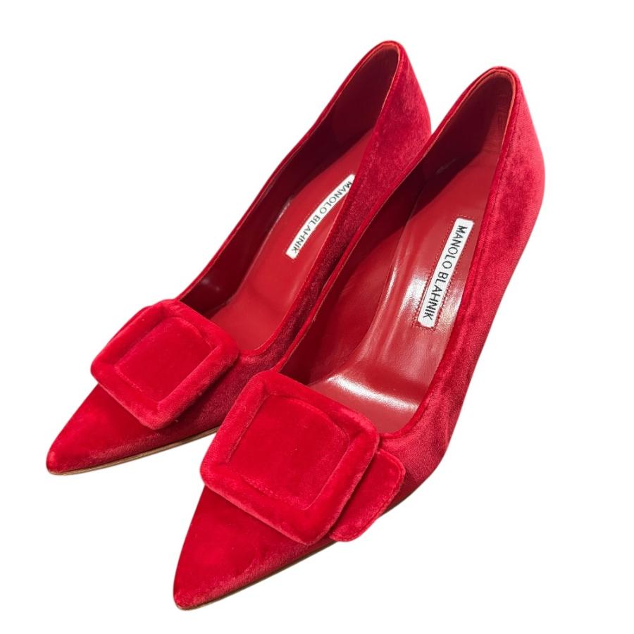 MANOLO BLAHNIK（マノロブラニク） 未使用 メイセール ベロア ポイン