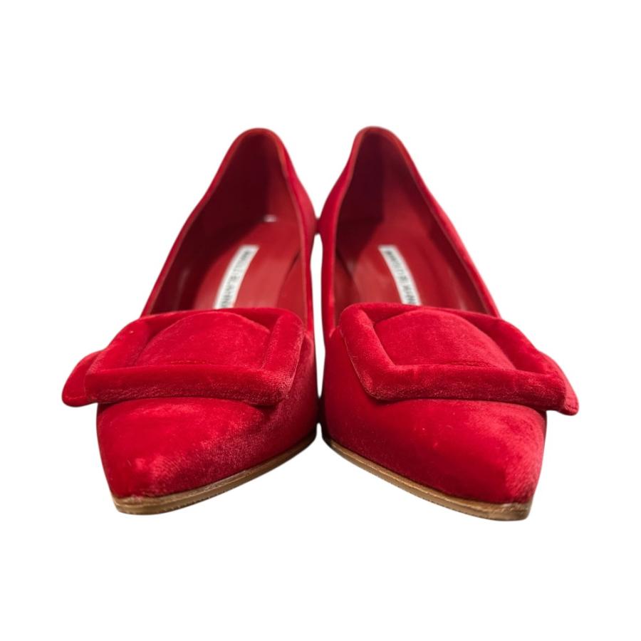 MANOLO BLAHNIK（マノロブラニク） 未使用 メイセール ベロア ポイン