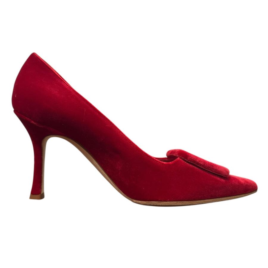 MANOLO BLAHNIK（マノロブラニク） 未使用 メイセール ベロア ポイン