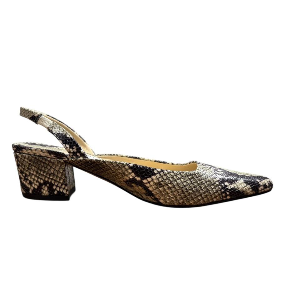 JIMMY CHOO（ジミーチュウ） 美品 パイソン柄 スクエアトゥ スリング 