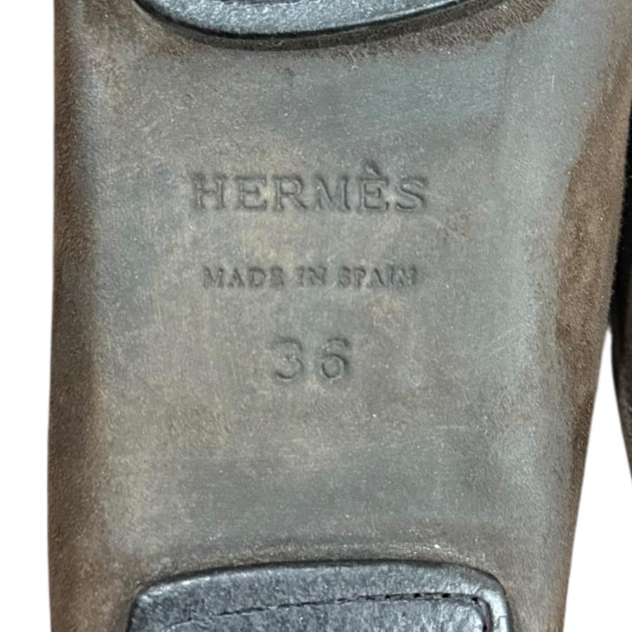 HERMES（エルメス） 美品 スエード スリッパ ローファー サイズ36 23cm 