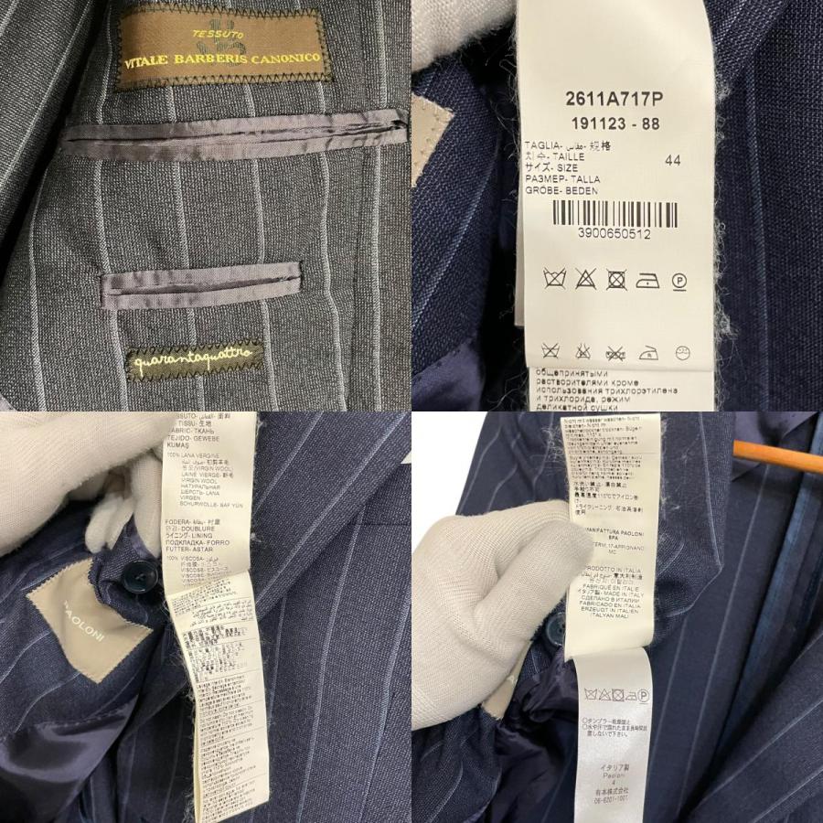 美品 クリーニング済み PAOLONI パオローニ ピンストライプ柄