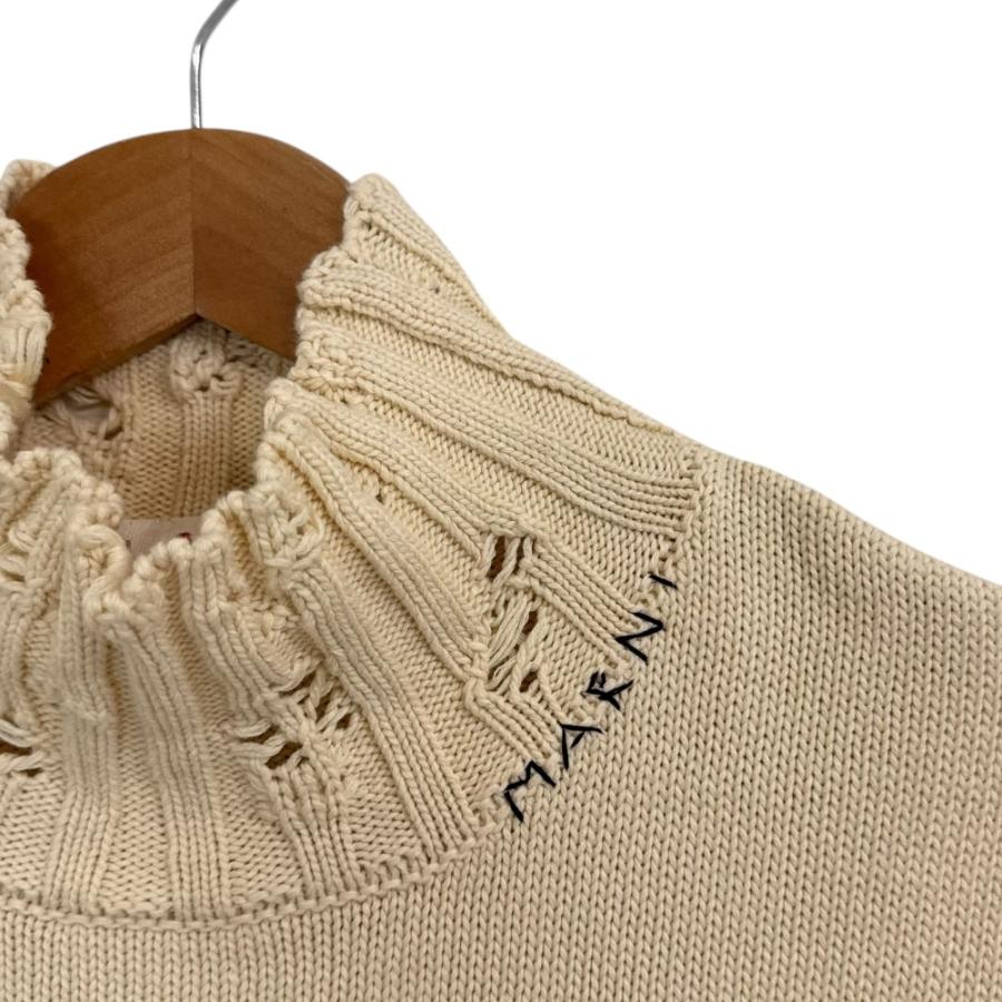 MARNI（マルニ） 美品 22AW MARNI ハイネック ダメージ加工 ニット