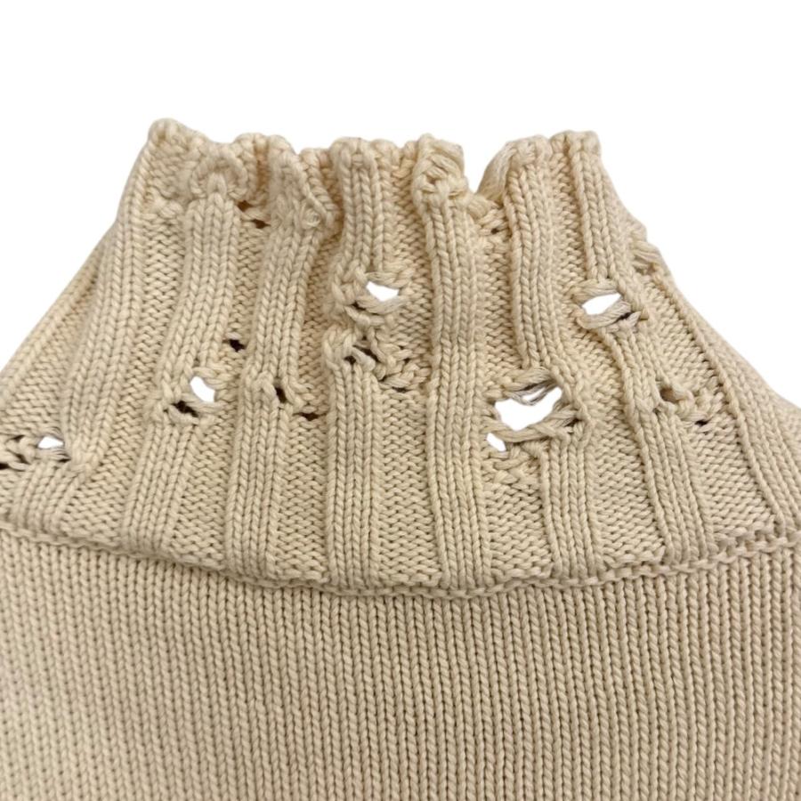 MARNI（マルニ） 美品 22AW MARNI ハイネック ダメージ加工 ニット