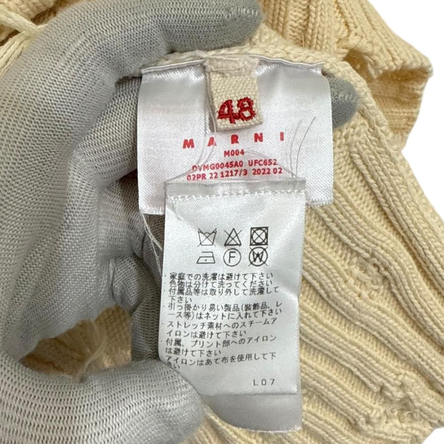 MARNI（マルニ） 美品 22AW MARNI ハイネック ダメージ加工 ニット