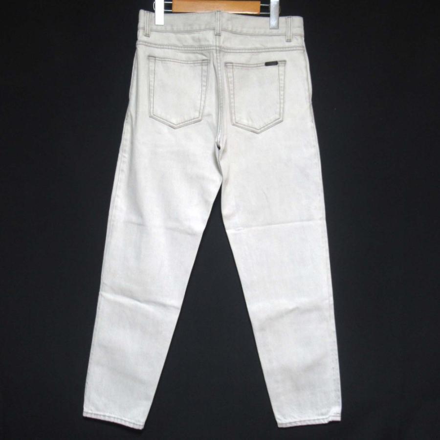 美品 クリーニング済 SAINT LAURENT PARIS サンローランパリ RELAXED STRAIGHT-CUT デニムパンツ 644678 Y01KA W29 ライトグレー メンズ 古着 中古 USED 美品 クリーニング済 SAINT LAURENT PARIS サンローランパリ RELAXED