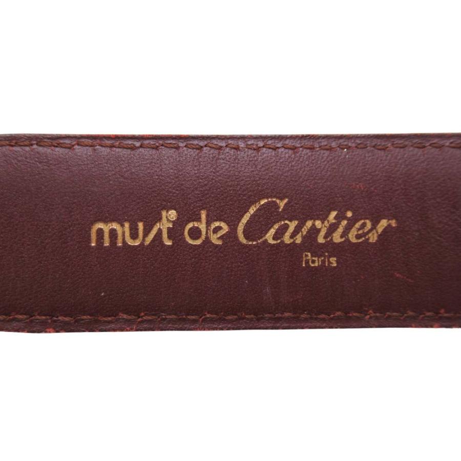 Cartier（カルティエ） 美品 マスト ドゥ マストライン レザーベルト