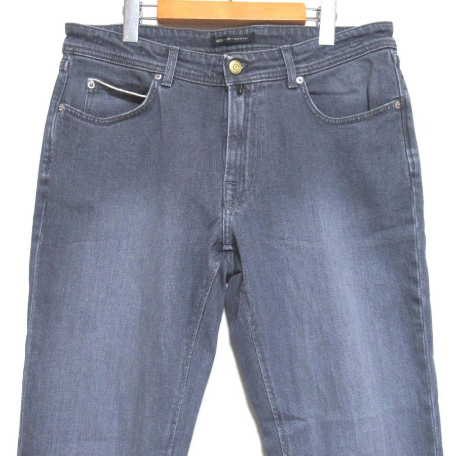 美品 BRIGLIA ブリリア RIBOT スリムフィット ストレッチ デニムパンツ 