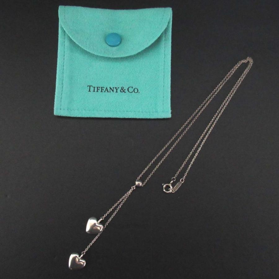 TIFFANY & Co. ティファニー ダブル ドロップハート ネックレス