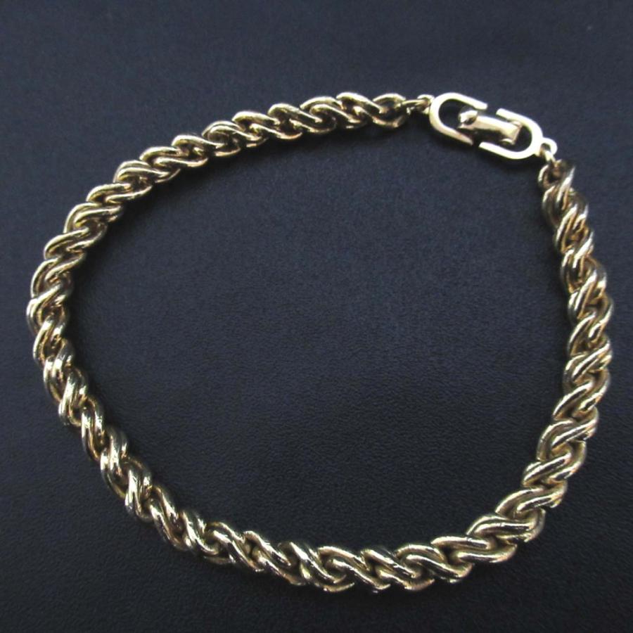 Dior ゴールド チェーンブレスレット 中古・古着通販】Christian Dior (クリスチャン ディオール) チェーン