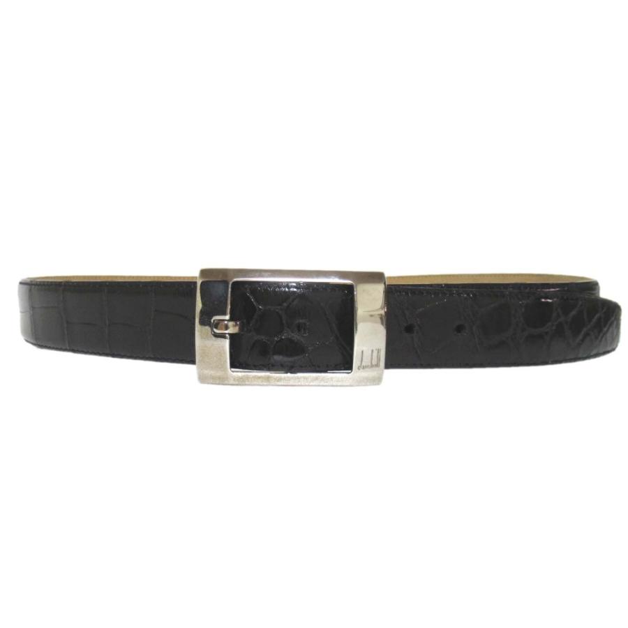 dunhill（ダンヒル） 美品 クロコダイル レザー ベルト 44/112