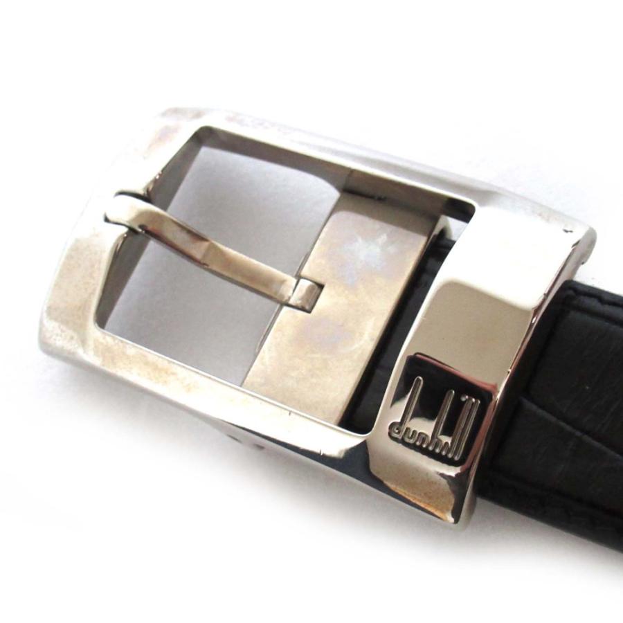 dunhill（ダンヒル） 美品 クロコダイル レザー ベルト 44/112