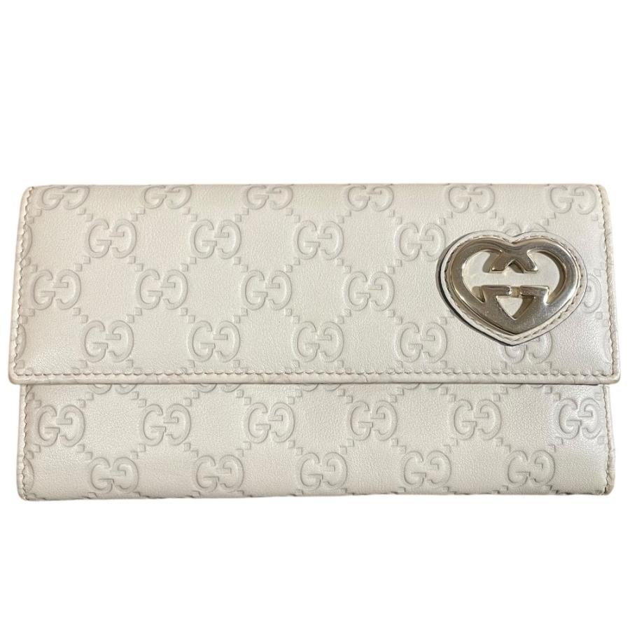 グッチ GUCCI GG 長財布 シマ グッチシマ アイボリー 新品 GUCCI（グッチ） 美品 GGシマ 二つ折り長財布 ロングウォレット