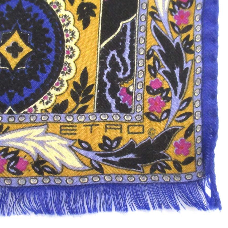 ETRO（エトロ） 美品 ペイズリー柄 カシミヤ×シルク ストール マルチ