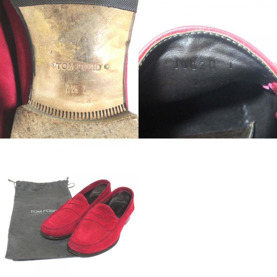TOM FORD（トムフォード） 良品 スエード コインローファー シューズ 