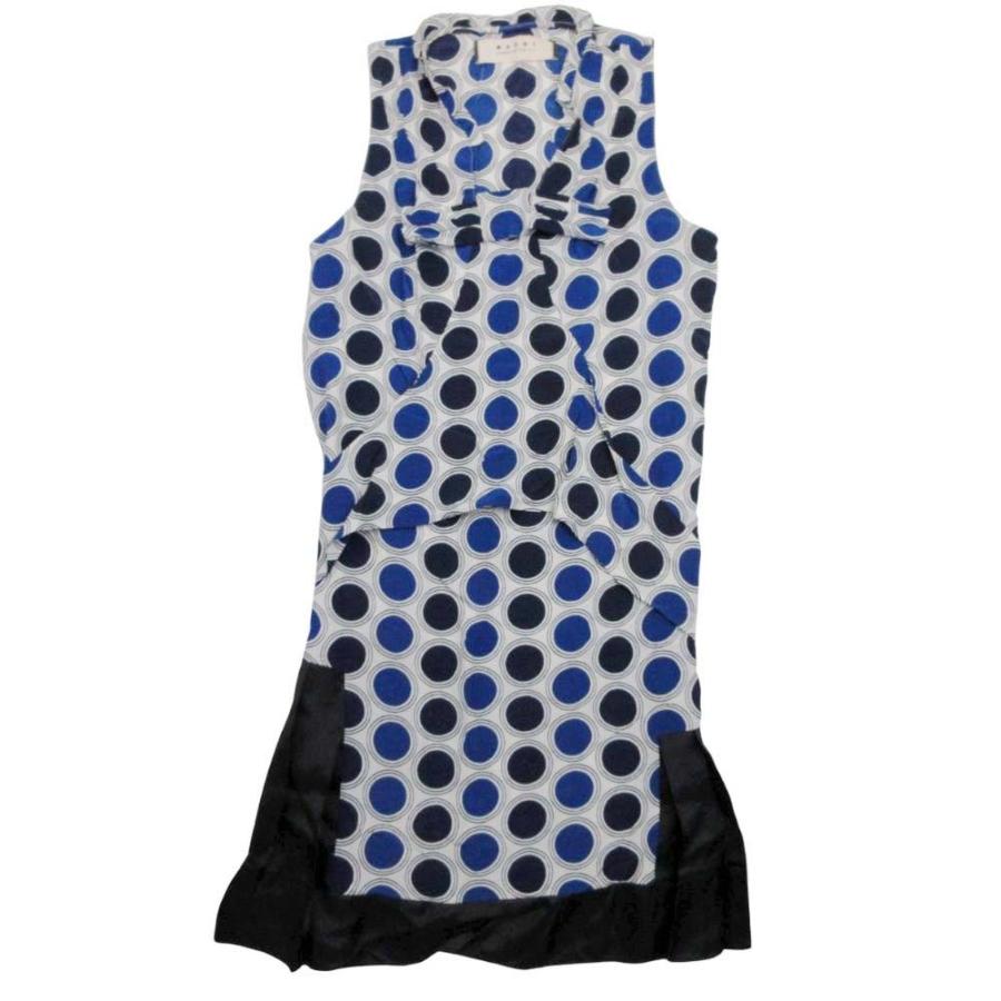 MARNI（マルニ） 良品 12ss MARNI シルク ドット ノースリーブ  