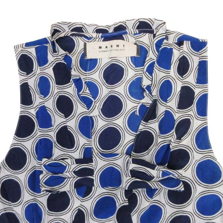 MARNI（マルニ） 良品 12ss MARNI シルク ドット ノースリーブ  