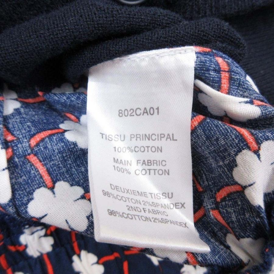 CARVEN（カルヴェン） 美品 布帛切替 花柄 クルーネック