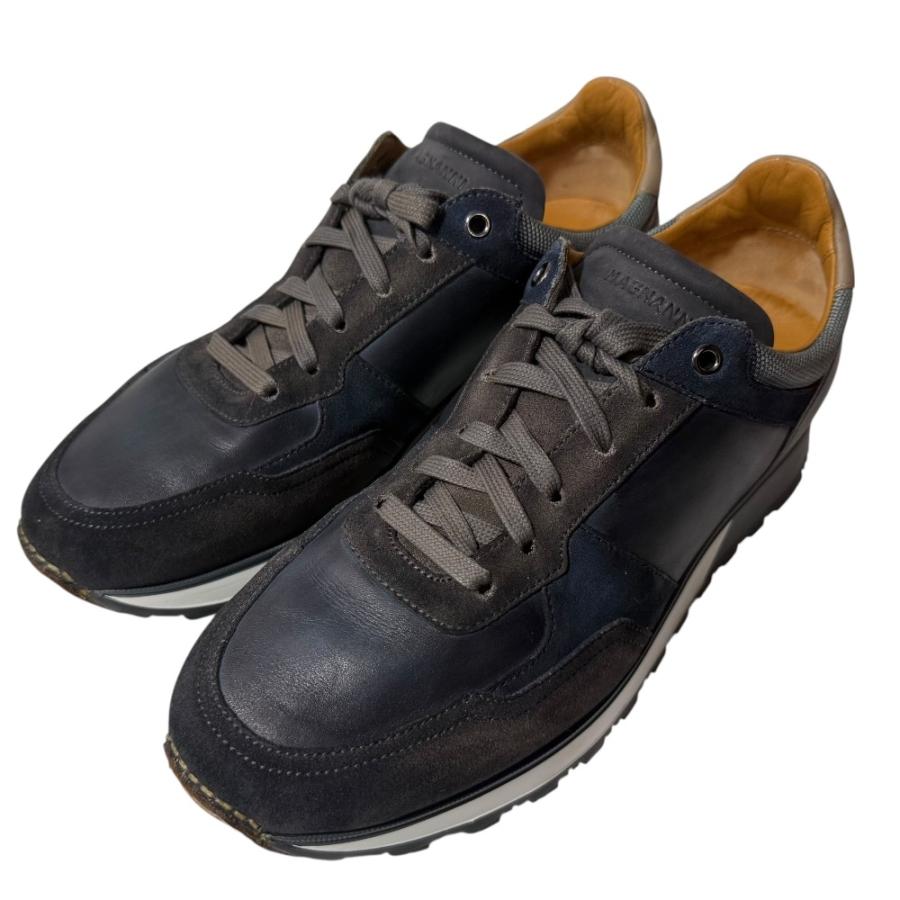 Made in Spain☆送料無料☆超美品☆マグナーニ☆EU40=25cm相当 MAGNANNI（マグナーニ） 美品 レザー×スエード スニーカー 40 25cm