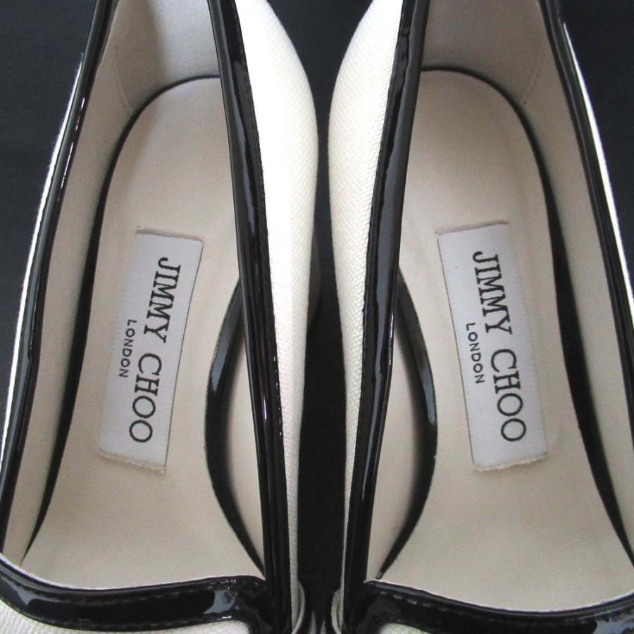 JIMMY CHOO ホワイト ミュール 約6cmヒール
