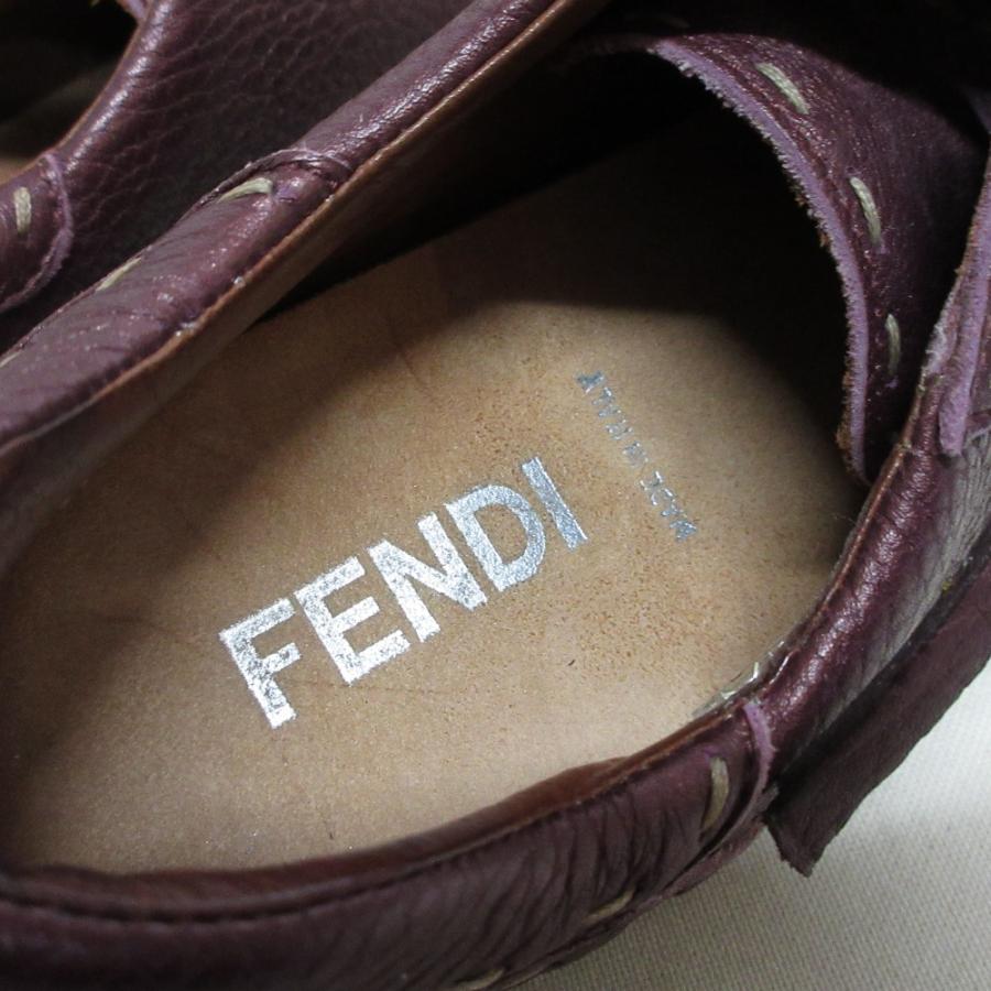 フェンディ　セレリア　本革　ショート　ブーツ　ハイヒール　37 24cm相当 FENDI（フェンディ） 美品 セレリア レザー スニーカー シューズ 37 1