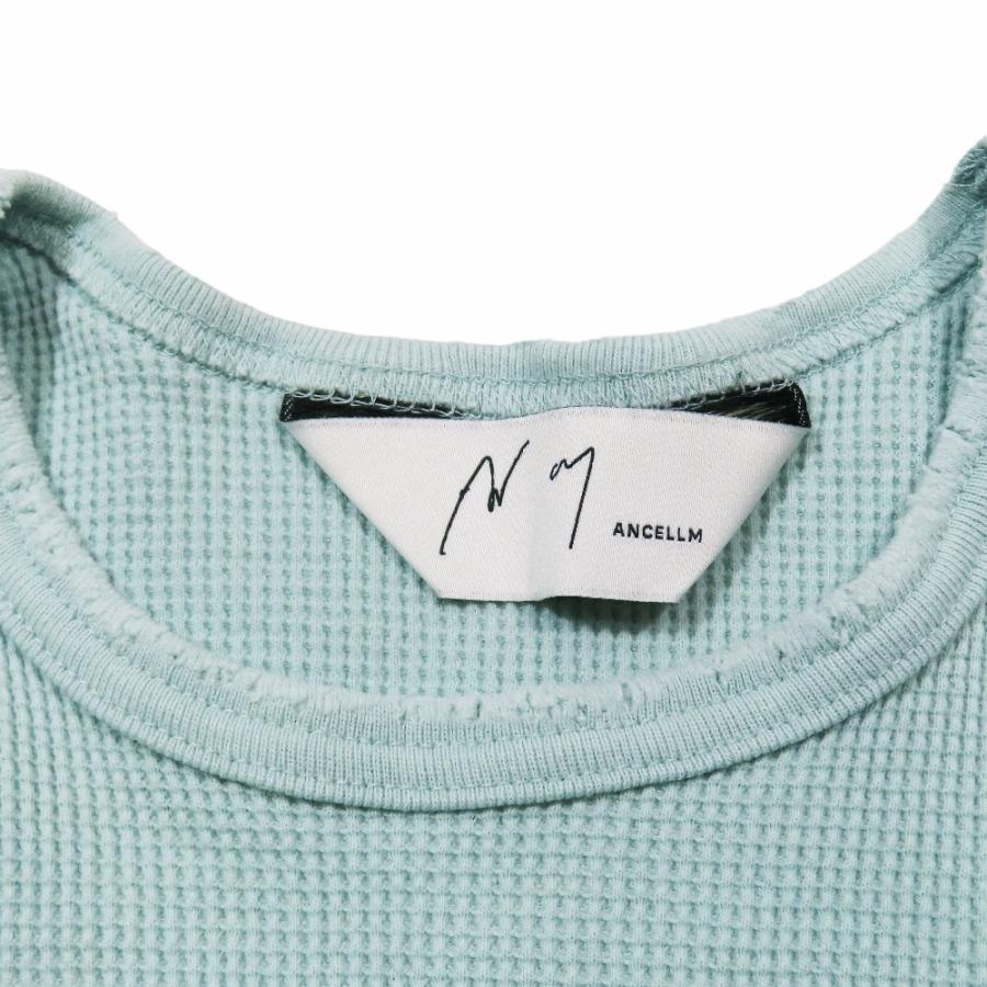 ancellm ワッフルカットソー ANCELLM/アンセルム/DAMAGE WAFFLE CREW LS T | GARDEN（ガーデン