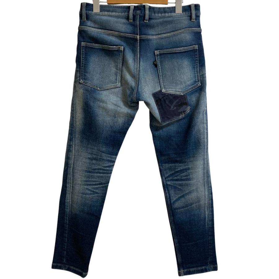 wjk 美品 ダブルジェイケイ tight knit-denim pants ストレッチ リペア 