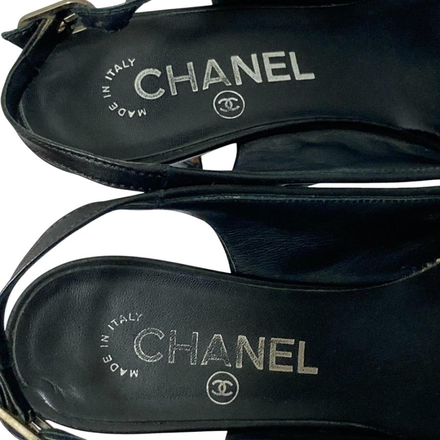 CHANEL（シャネル） 美品 ココマーク マトラッセ スリングバック