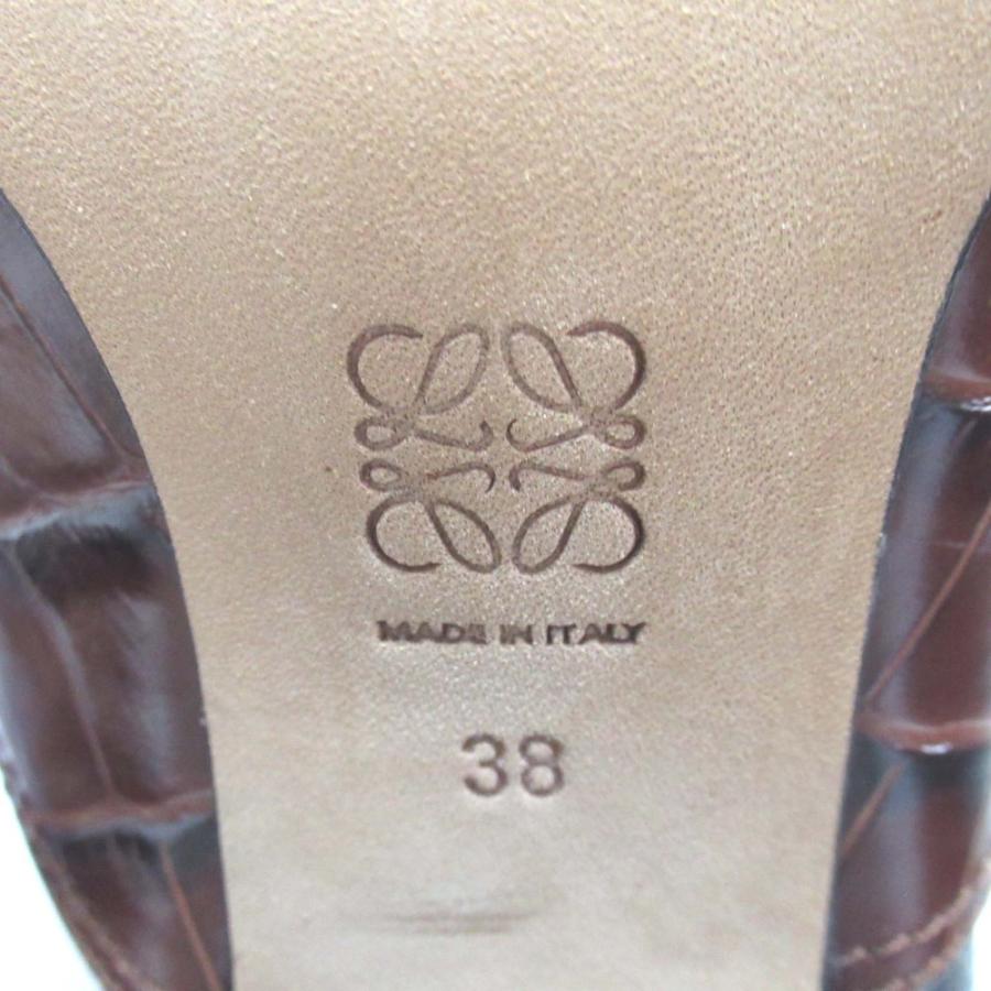 LOEWE（ロエベ） 未使用 バイカラー チャンキーヒール ハイヒール