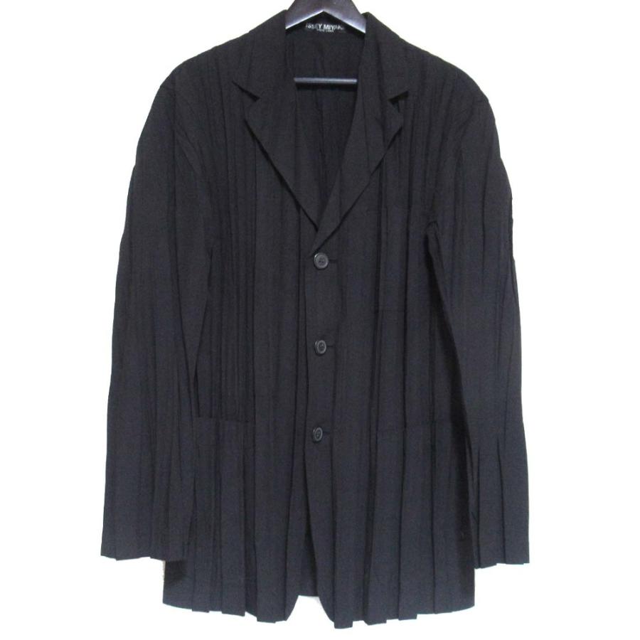 美品 ISSEY MIYAKE WHITE LABEL イッセイミヤケ ホワイトレーベル シワ