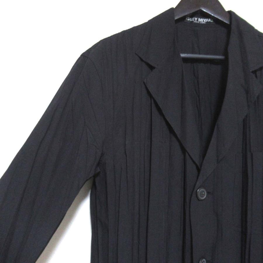 美品 ISSEY MIYAKE WHITE LABEL イッセイミヤケ ホワイトレーベル シワ
