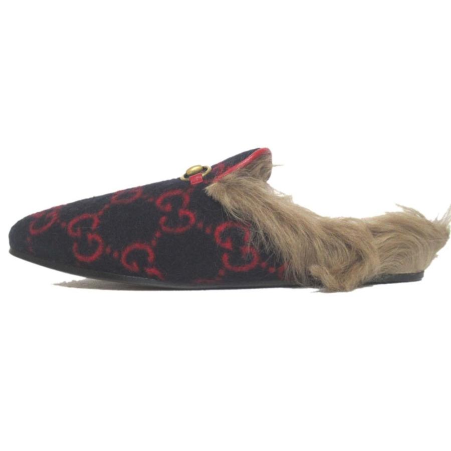 <未使用> GUCCI プリンスタウン　サイズ38 GUCCI（グッチ） 未使用 GG柄 プリンスタウン ホースビット スリッパ