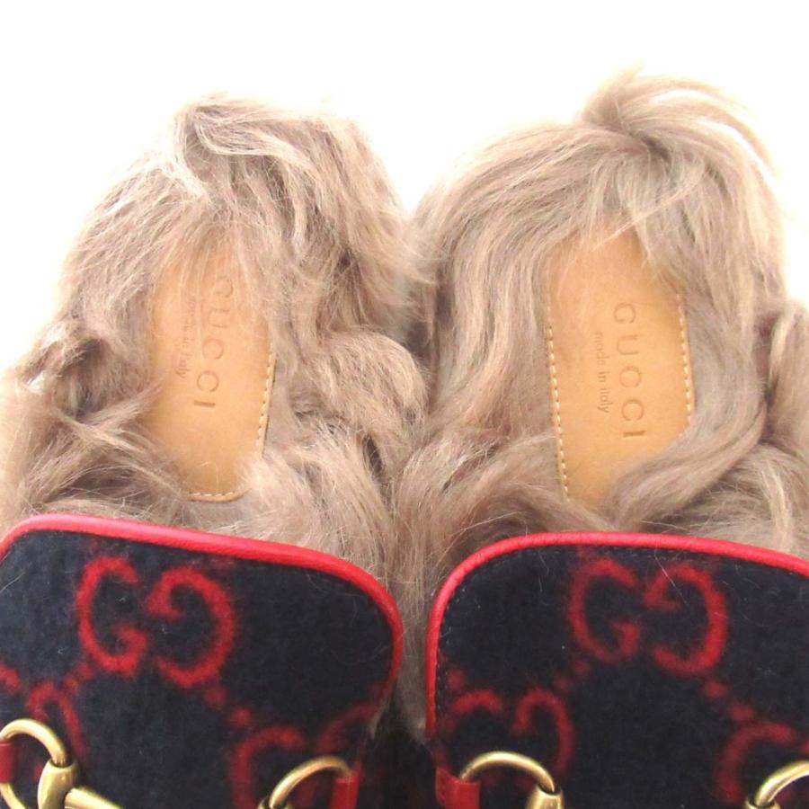 GUCCI グッチ プリンスタウン ミュール GG ホースビット 38 25cm GUCCI（グッチ） 未使用 GG柄 プリンスタウン ホースビット スリッパ
