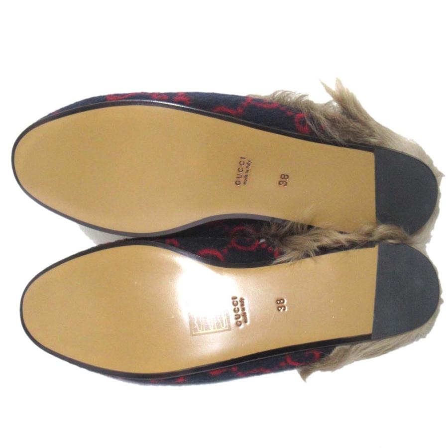 GUCCI グッチ プリンスタウン ミュール GG ホースビット 38 25cm GUCCI（グッチ） 未使用 GG柄 プリンスタウン ホースビット スリッパ