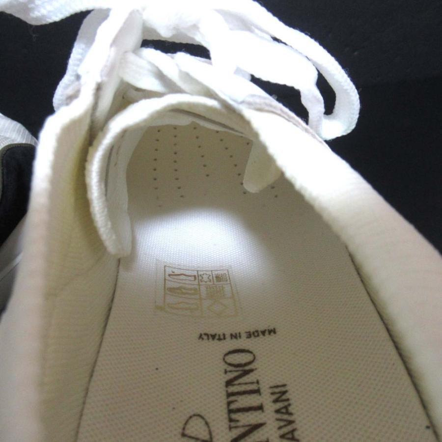 新品同様 VALENTINO GARAVANI ヴァレンティノガラヴァーニ ビジュー装飾 ローカット メッシュ スニーカー サイズ38.5 約25.5cm ホワイト レディース 古着 中古_7