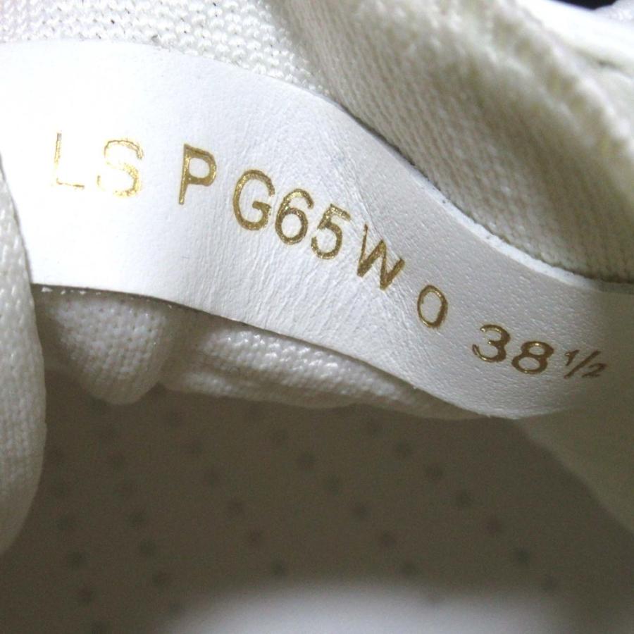 新品同様 VALENTINO GARAVANI ヴァレンティノガラヴァーニ ビジュー装飾 ローカット メッシュ スニーカー サイズ38.5 約25.5cm ホワイト レディース 古着 中古_9