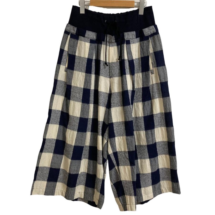Y's Yohji yamamoto　タータンチェック クロップドパンツ3 美品 良品 Y's Yohji Yamamoto ワイズ ヨウジヤマモト チェック柄 イージー