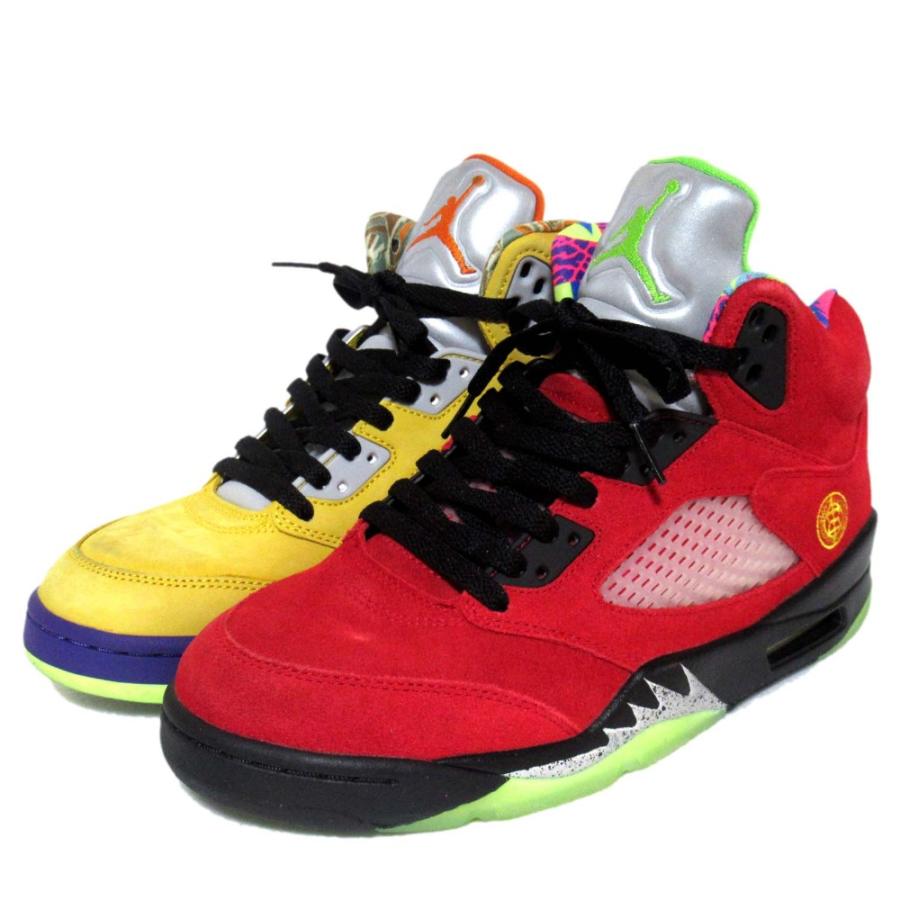 美品 NIKE ナイキ Air Jordan 5 What The エアジョーダン5 スニーカー CZ5725-700 26cm イエロー×レッド メンズ 古着 中古 USED NIKE（ナイキ） 美品 Air Jordan 5 What The エアジョーダン5