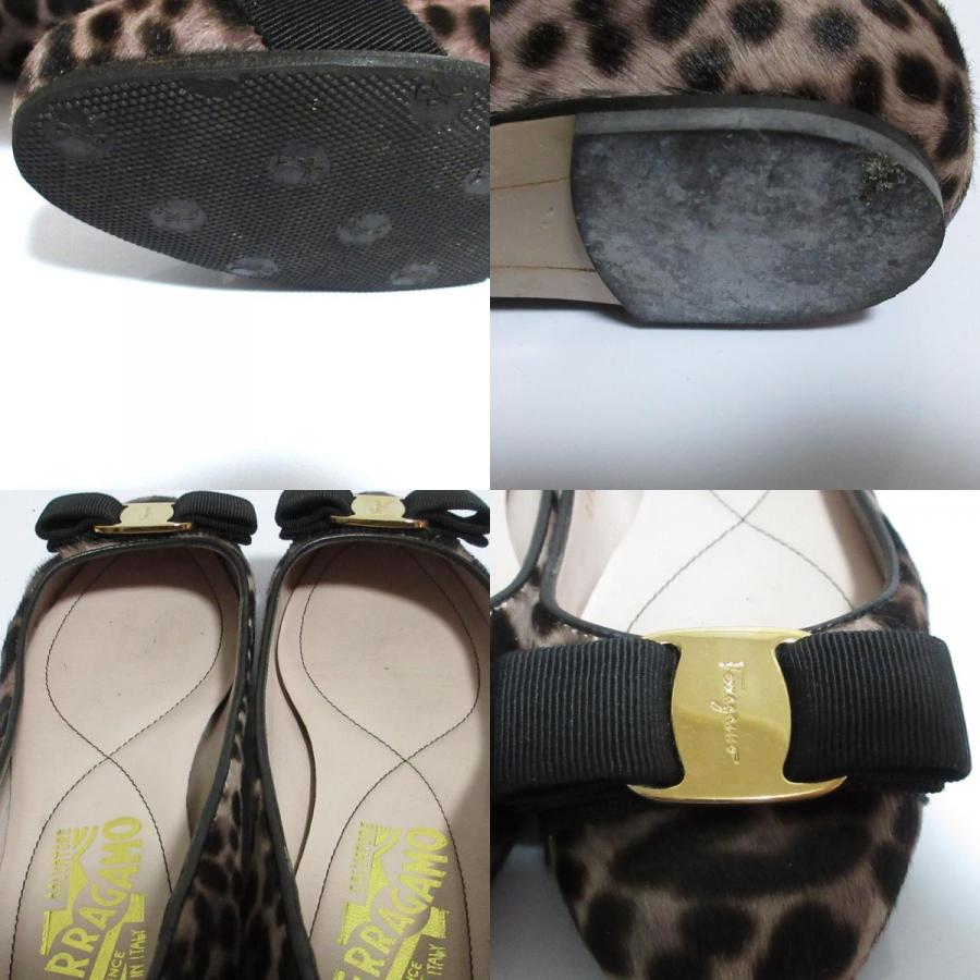 美品 Salvatore Ferragamo サルヴァトーレフェラガモ ハラコレザー 
