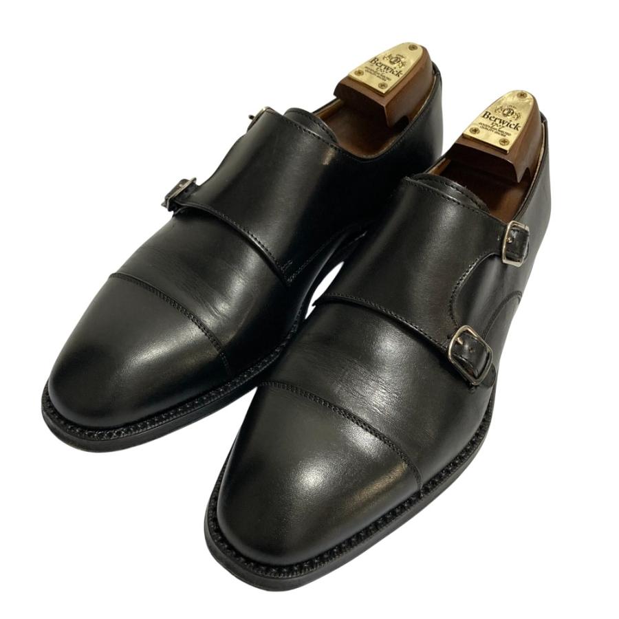 美品 Berwick バーウィック ダブルモンクストラップシューズ ドレス