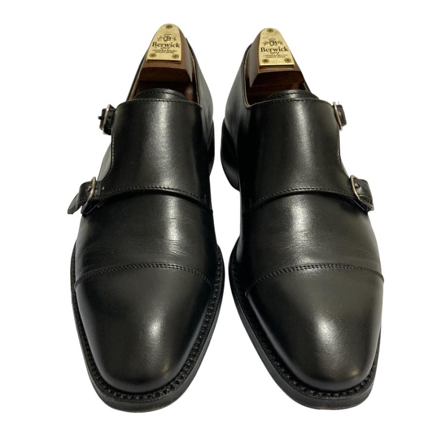 美品 Berwick バーウィック ダブルモンクストラップシューズ ドレス