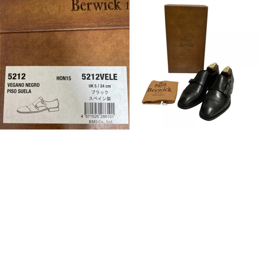 美品 Berwick バーウィック ダブルモンクストラップシューズ ドレス