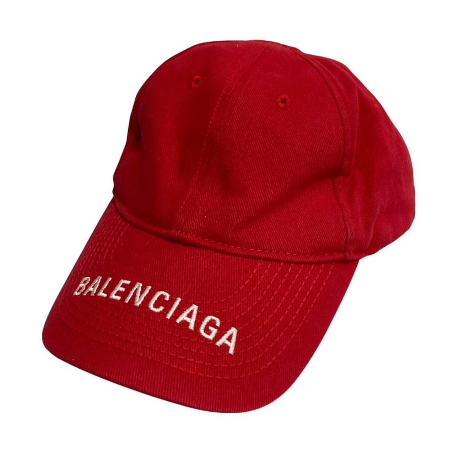 BALENCIAGA（バレンシアガ） 美品 ロゴ刺繍 ベースボールキャップ 帽子 