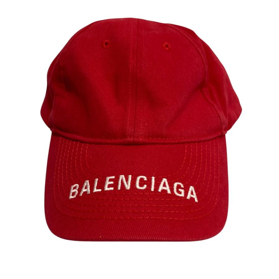 美品！BALENCIAGA バレンシアガ　ベースボールキャップ　サイズL BALENCIAGA（バレンシアガ） 美品 ロゴ刺繍 ベースボールキャップ 帽子