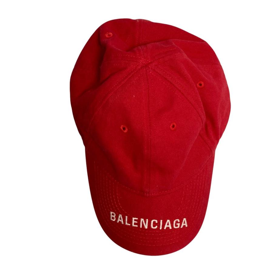 BALENCIAGA（バレンシアガ） 美品 ロゴ刺繍 ベースボールキャップ 帽子
